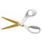 Fiskars 8 in. Long 4 in. Cut Length Offset SoftGrip Titanium Scissors - White Handle